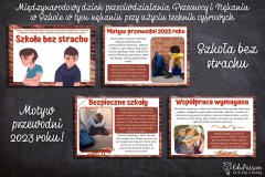 Międzynarodowy Dzień Przeciwdziałania Przemocy i Nękaniu w Szkole, w tym nękaniu przy użyciu technik cyfrowych - Motyw przewodni 2023